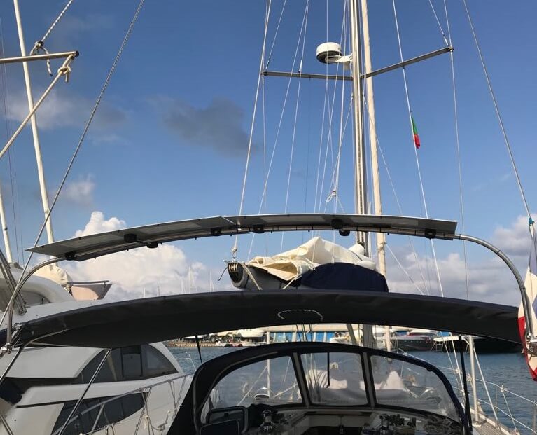 Set 4 Supporti Doppio Tubo Per Barca – Clip Per Bimini Top E Yacht, Adattabili 22-25 Mm, Colore Nero